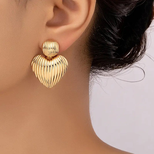Ball Heart Earrings