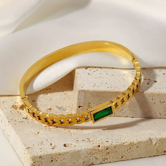 Emerald Stoned Bracelet